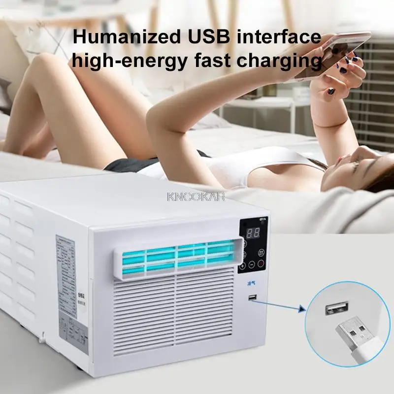 

Room Dormitory Portable Air Cooler Remote Control Small Desktop Refrigeration Air Conditioning Fan Panel Air Conditioning