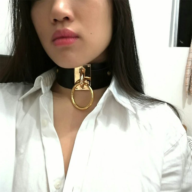 BDSM طوق توسيع قفل ومفتاح الجلد الحقيقي عبودية المختنق الأحمر الوردي قابل للقفل الجنس لعب للنساء