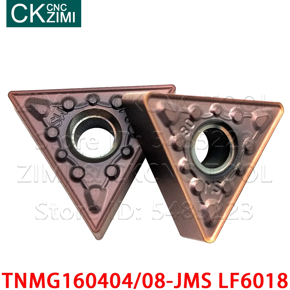TNMG160404-JMS LF6018 TNMG160408-JMS LF6018 초경 인서트 외부 선삭 공구 CNC 금속 선반 공구 TNMG For Stainless Steel