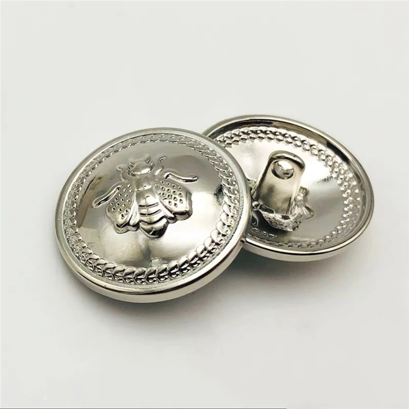 Golden Metal Snap Buttons für Kleidung, Bienen muster, Näh zubehör, Verzierungen für Mantel und Jacke, 20mm, Heißer Verkauf