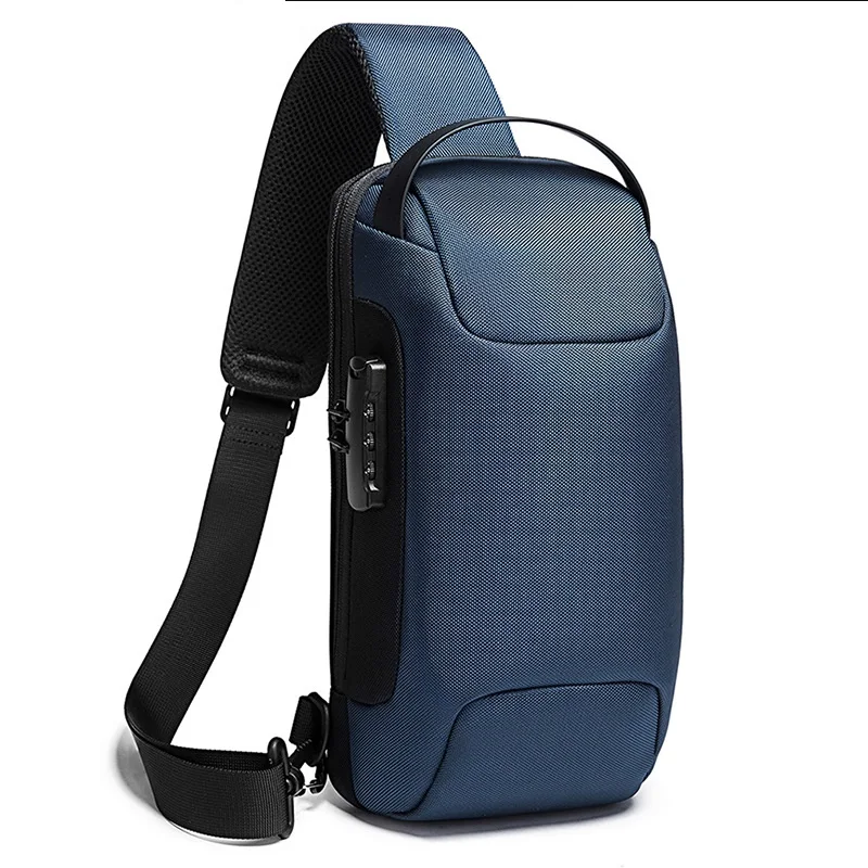 Sports bags Canvas chest business messenger waterproof shoulder bag Crossbody handbag chest bag men Mobile phone bag