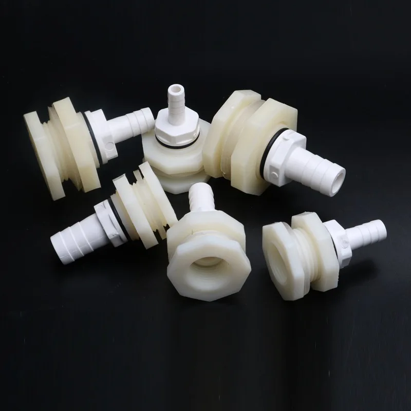 1 zestaw ABS 1/2" 3/4" Złącza do akwarium Złącze wiadra wylotowego 8 10 12 16mm Złączki do odpływu akwarium Adapter zbiornika wody