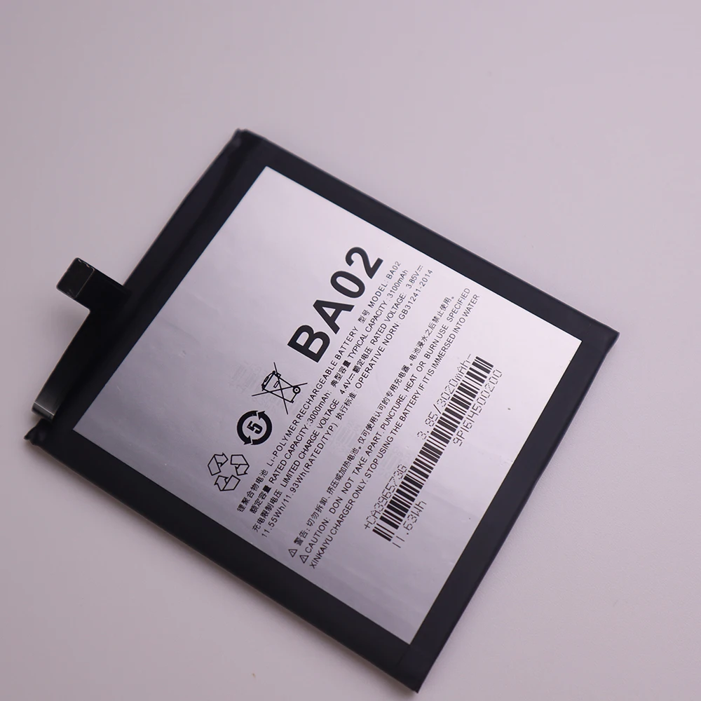 Meizu High Quality 100% Original Battery 3100mAh BA02 For Meizu Meilan M3E Mobile Phone Batteries+Free tools