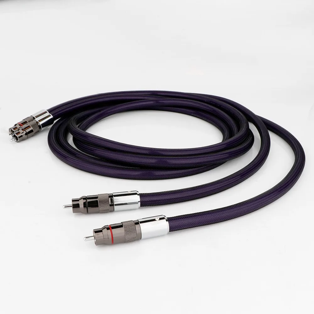 Preffair SA-OF8N  Hi-end RCA Interconnect Cable Stereo Hi-Fi Audio Analogue Lead HIGH END PHONO RCA CABLE RCA TO RCA AUDIO Cable