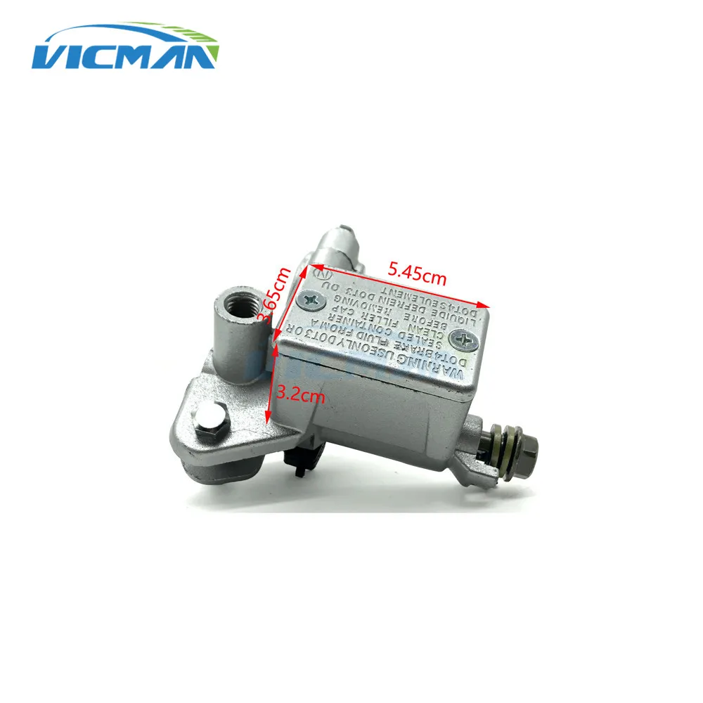 Universal Motorcycle Brake Pump Body Silver Brake Master Cylinder For Kawasaki Ninja Yamaha Honda Fits Most scooters