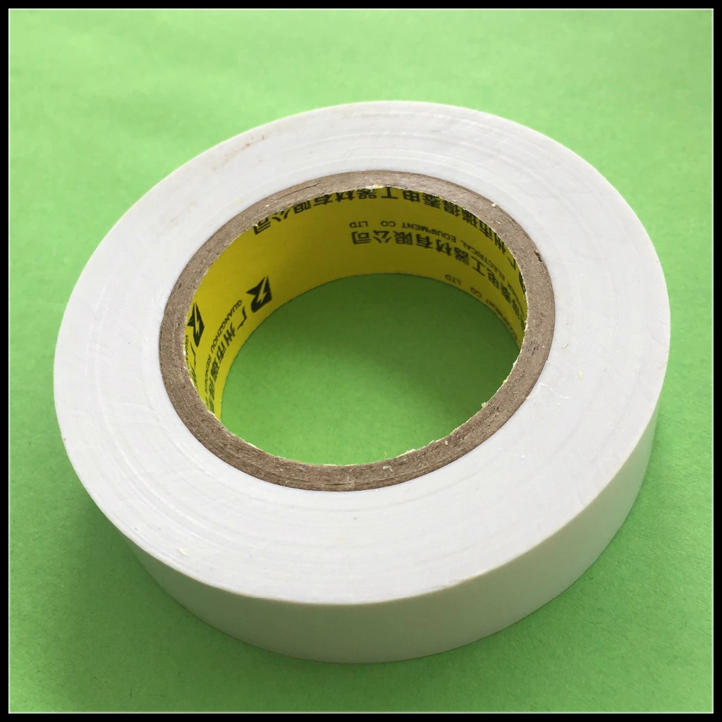 1 Roll 25 meters 16mm Width White Insulating PVC Waterproof Tape Electrical Adhesive Tape DS185 Drop Shipping