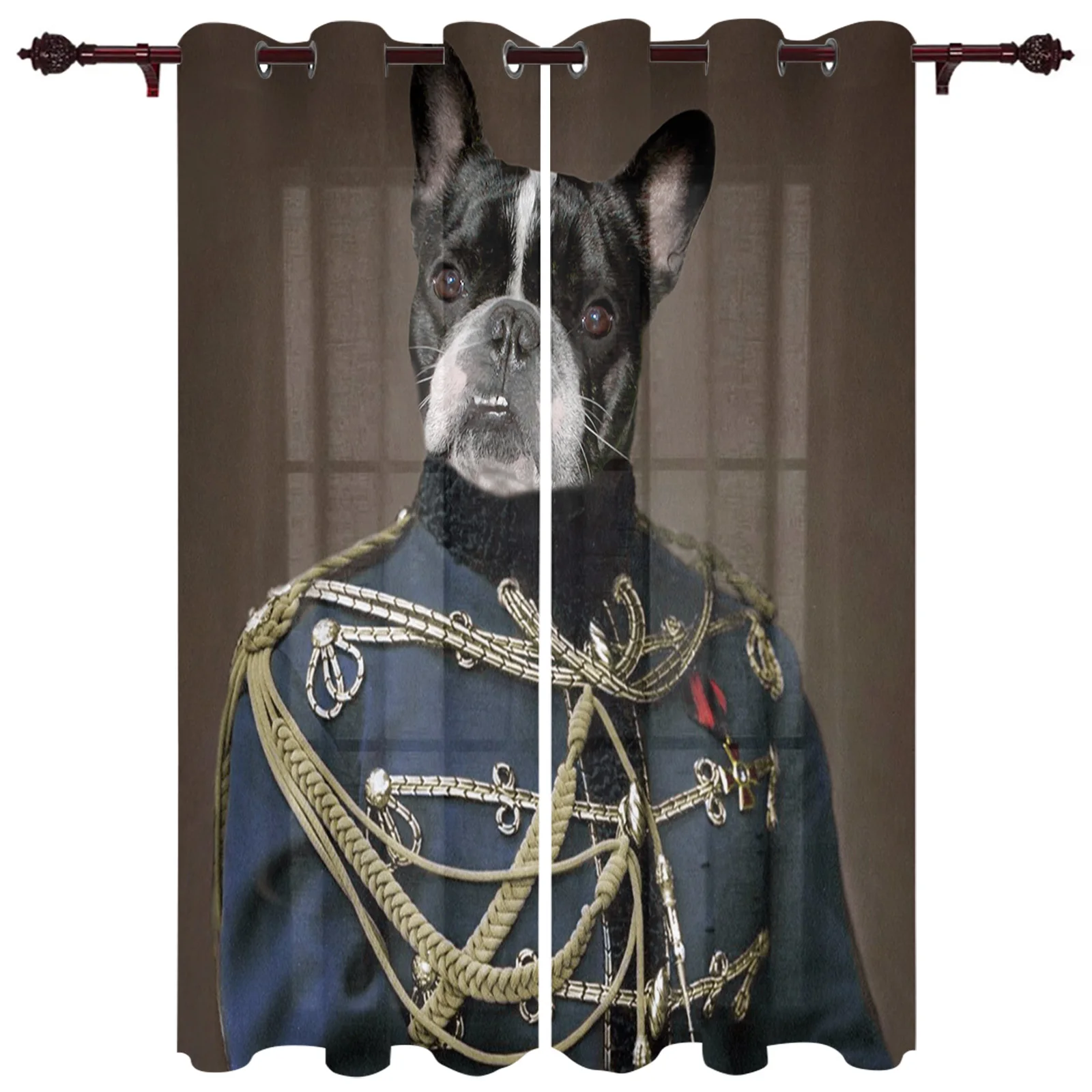 Dog General Uniform Large Curtains For Living Room Window Curtain Bedroom Kitchen Balcony Gazebo Curtain Room Divider