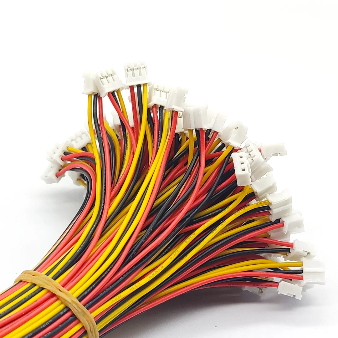 PH2.0 خط طرفي 2P 3P 4P 5P خط اتصال رأس مفرد معلب سلك الكتروني طول 200 مللي متر