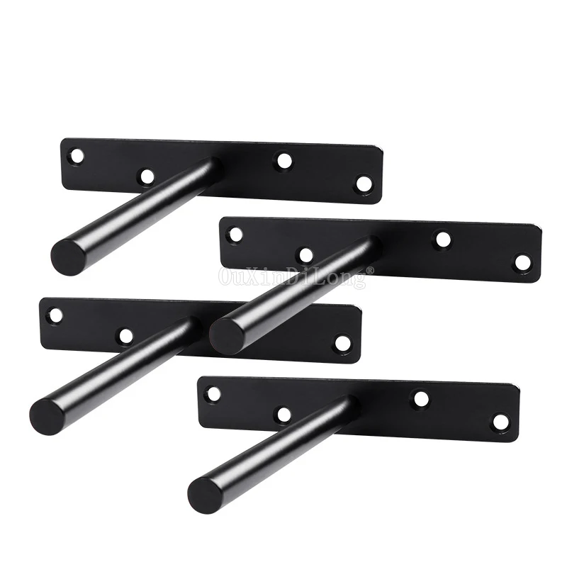 Wholesale 100PCS Black/White Invisible Floating Shelf Brackets Layer Board Support Hidden Flush Mount (Without Screws) GF192