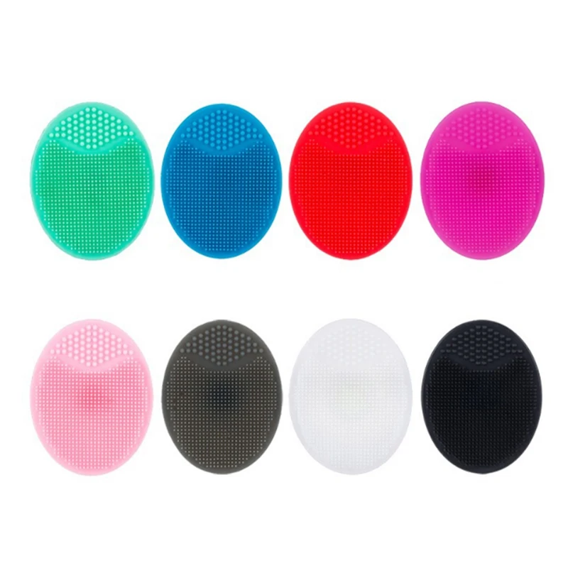 Soft Silicone Face Cleansing Brush Exfoliating Brush SPA Skin Scrub Cleanser Facial Beauty Deep Cleaning Tools Mini Exfoliator