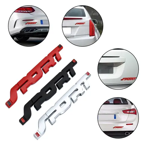 3D SPORT Grafik Logo Persönlichkeit Auto Metall Aufkleber Abzeichen Emblem Aufkleber Auto Stamm Kotflügel Aufkleber Für Mitsubishi Auto Universal