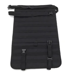 Organizador táctico de asiento trasero de coche, Panel de vehículo MOLLE, Protector de cubierta de asiento de coche, equipo de nailon Airsoft Paintball, 55x37cm