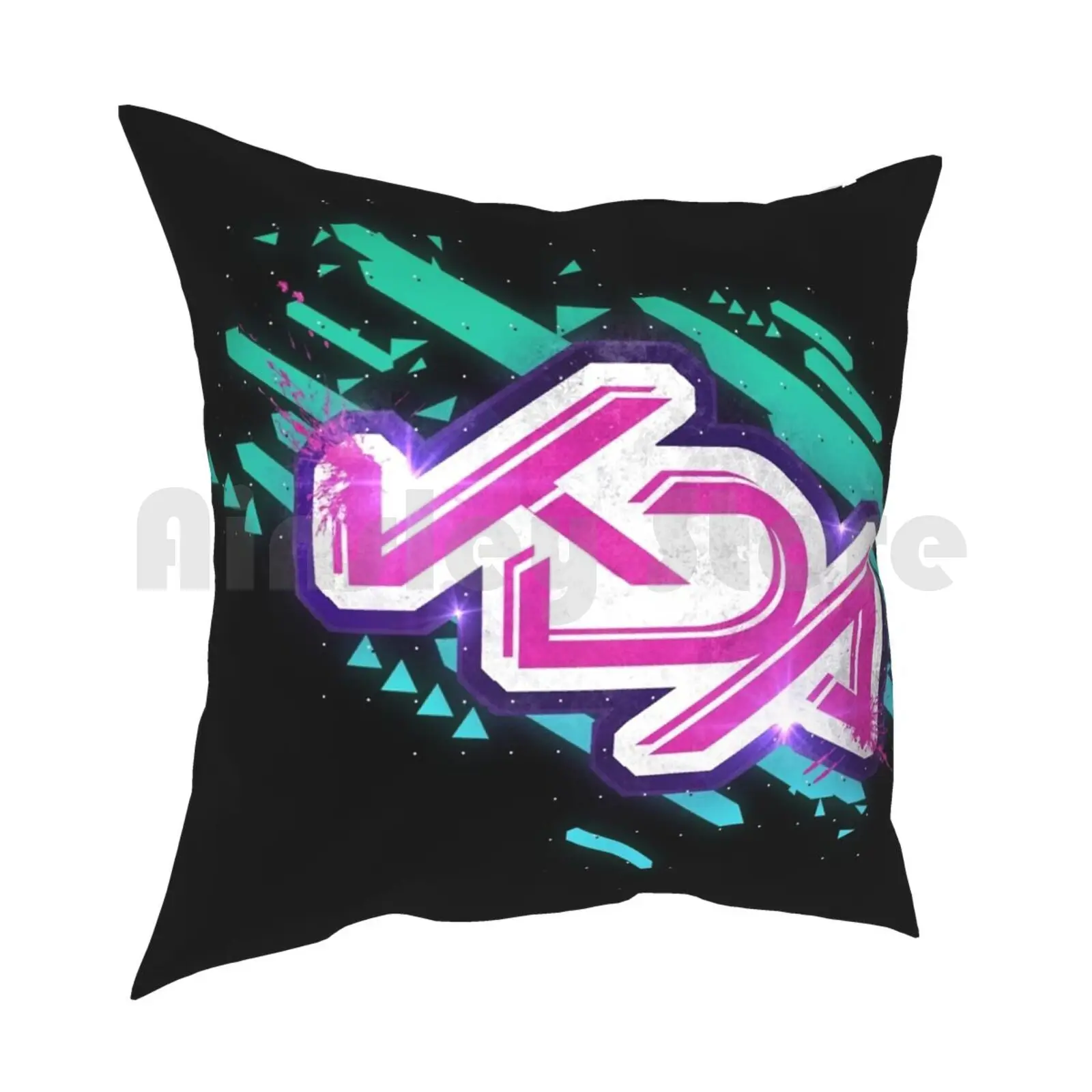 Kda Glitched | Pillow Case Printed Home Soft Throw Pillow Kda K D A Leauge Of Legends Kpop K Pop Ahri Akali Evelynn