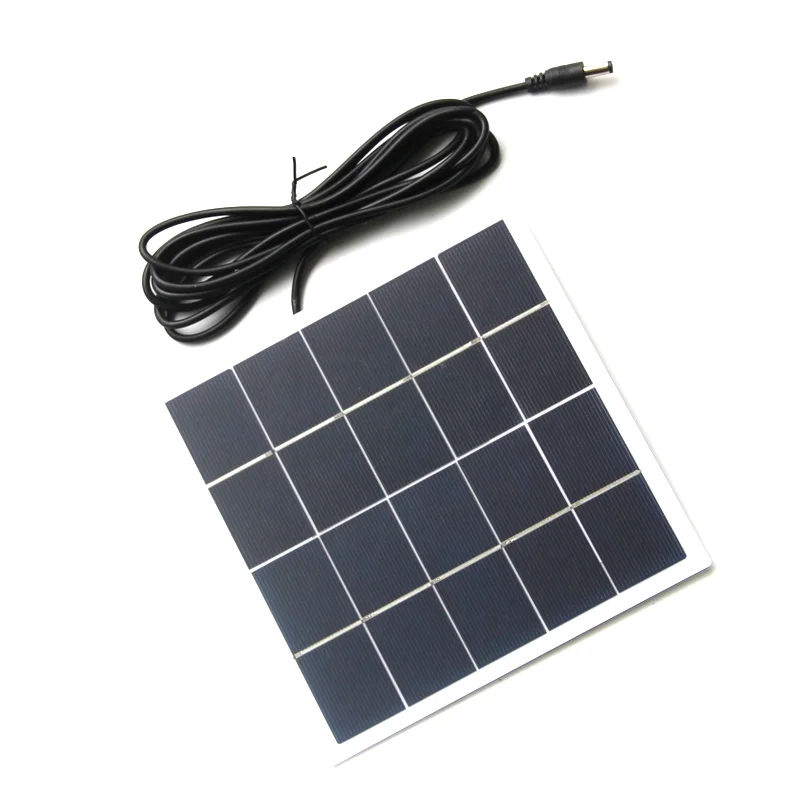 10W 5V Mini Solar Cell Polycrystalline Solar Panels With 3M Cable  Small Solar Power 3.6V Battery Charger Solar Led Light