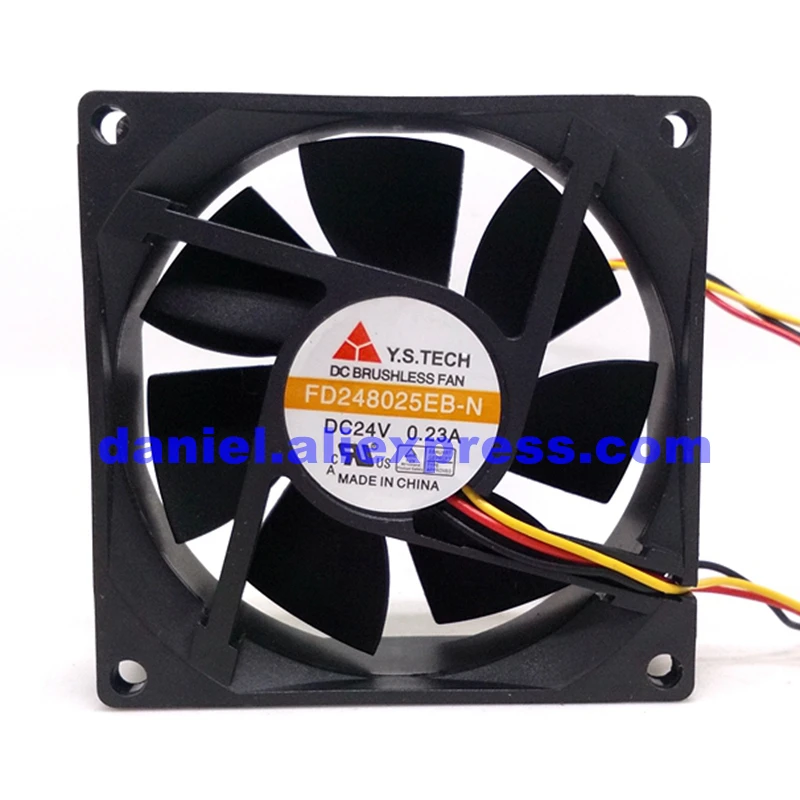 Fd248025eb-n 8025 24 V 0.23a double ball speed measurement mute inverter cooling fan