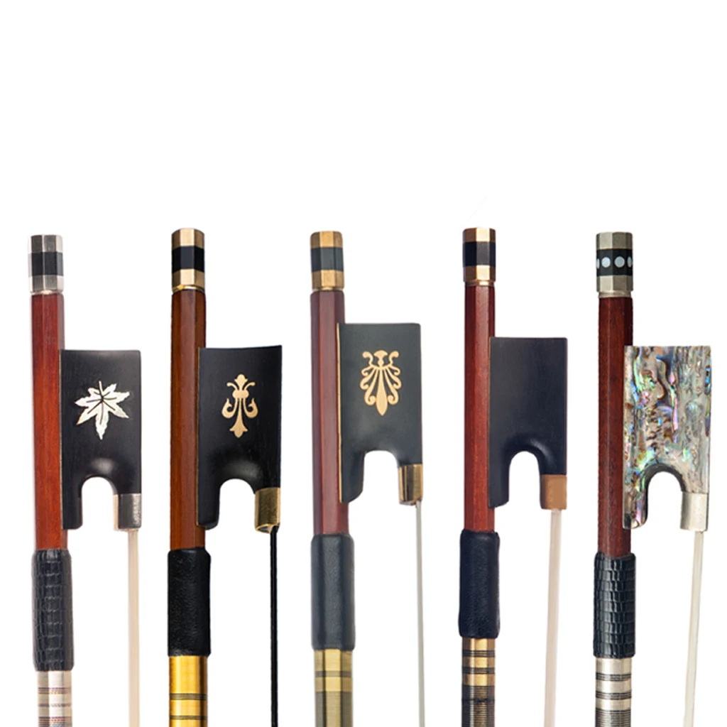 

4/4 Size Violin Bow Round Stick Pernambuco Bow/IPE Bow/ Brazilwood Bow Selected Wood Well Balance Bows