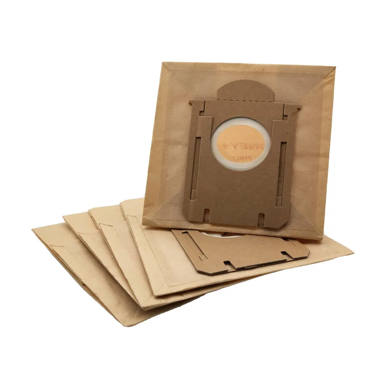 10ピース/ロット紙袋ダストバッグ交換フィリップス対応のをs-バッグFC8202 FC8204 FC8206 FC8613 FC8220掃除機パーツ