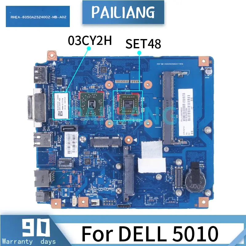 

Материнская плата для ноутбука DELL 5010 SET48 03CY2H 6050A2524002 DDR3 Материнская плата для ноутбука