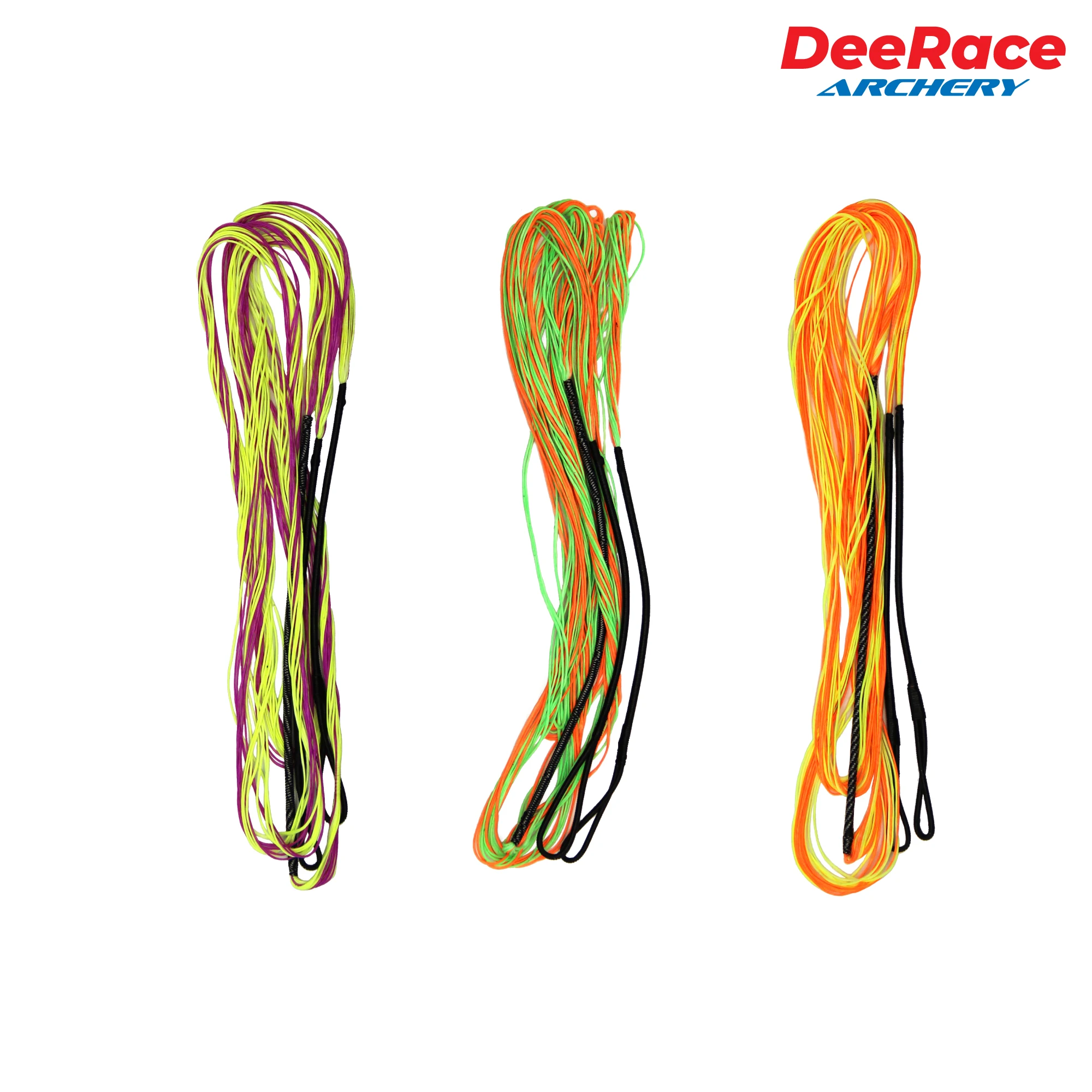 DeeRace Archery Recurve โบว์ Fast เที่ยวบิน BCY 652 Bow String 16 Strands วัสดุที่มีสีสันสำหรับ60 "62" 64 "66" 68 "70"