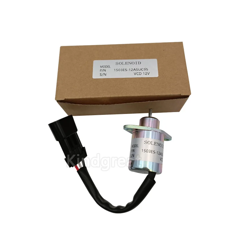 Stop Solenoid Valve 12V Fuel Cut-off Solenoid Valve Suitable For Lengwang With Yanmar Engine 42-100