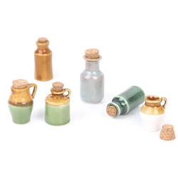 1Pcs 1:12 Dollhouse Miniature Ceramics Jar Seasoning Jar Kitchen Toy Home Decor