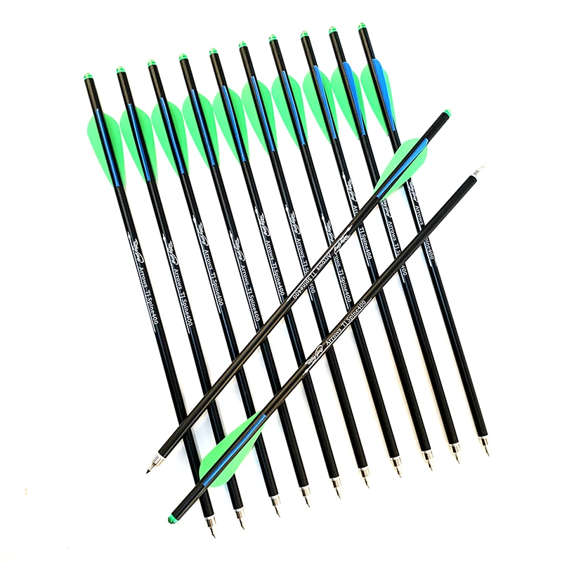 

12pcs 13.5/16/18/20/22inch Spine 400 Carbon Arrow Replaceable Bolt Arrow is Used for Outdoor Hunting of Bow and Arrow Archery