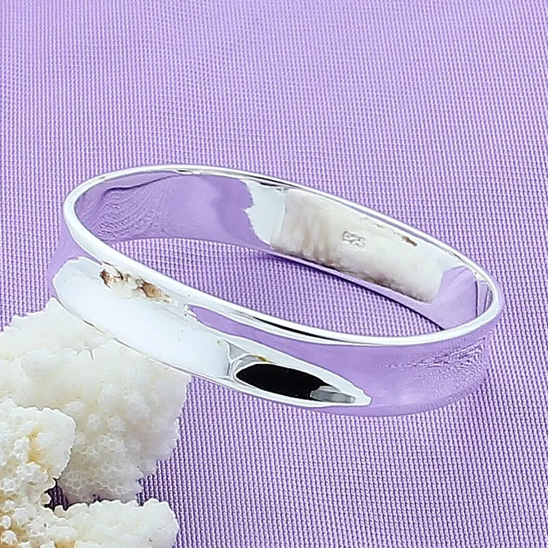 925 Sterling Silver Fashion Simple Women Square Round Cuff Bracelet Bangles High Quality Charm New Jewelry