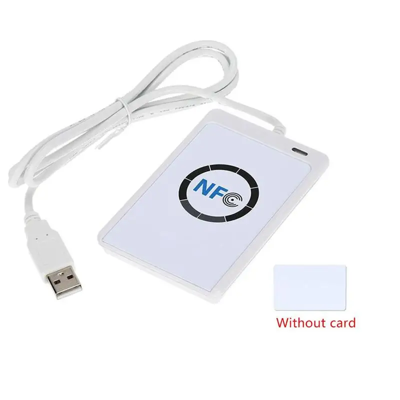 NFC 리더 USB ACR122U 비접촉식 스마트 IC 카드 및 라이터 RFID 복사기, UID 변경 가능 태그 카드 키 포브 복사기