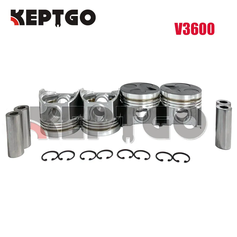 New V3600 Piston Kit For Kubota  ( 4 Cyl. )