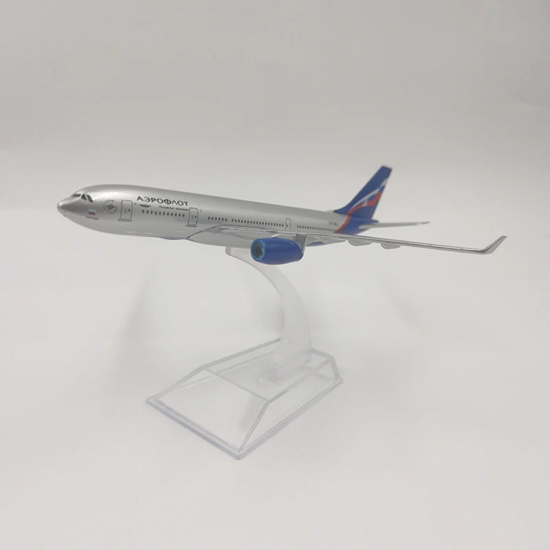 JASON TUTU 16cm Aeroflot Airbus A330 Airplane Model Plane Model Aircraft Diecast Metal 1/400 Scale Planes Russian Airlines A330