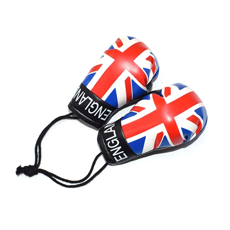 1 Pair Newborn Photography Props Mini Simulation Boxing Gloves Worldwide Flag Baby Boxing Gloves for Studio Shooting Accessories