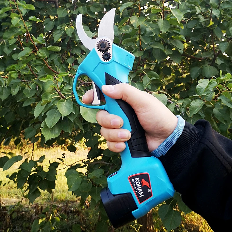 16.8V Electric Pruning Shears Machine Portable Cordless Electric Tree Fruit Branch Scissors Gardening Scissors Pruning Machine