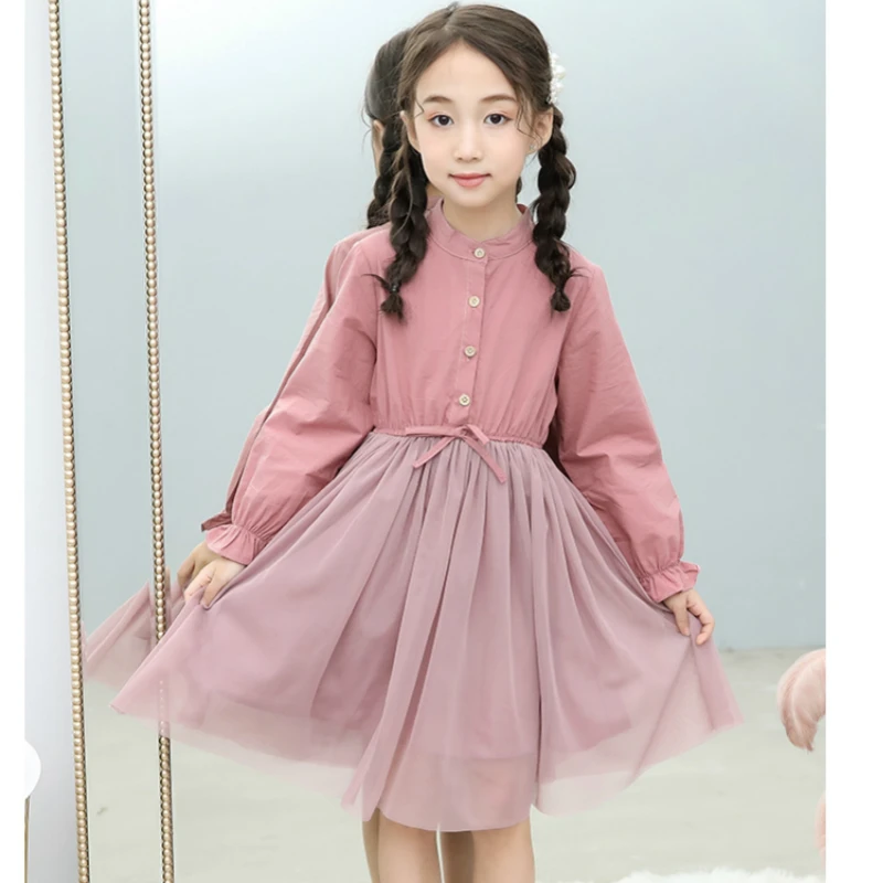 

Girls Dress Summer kids dresses for girls Korean Version Spring New Fashion 4-16 Years Old Girls Clothing