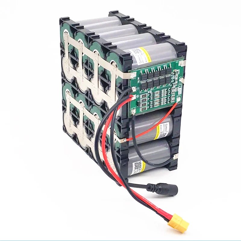 Turmera-Batería de 12,8 V, 28Ah, 4S4P, 32700, Lifepo4, con 4S, 40A, BMS equilibrado, para barco eléctrico y coche, fuente de alimentación sin interrupción, 12V