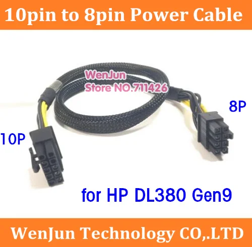 High Quality 10pin to 8pin Power Cable for DL380 Gen9 and K80/M40/M60/P40/P100/V100 server workstation