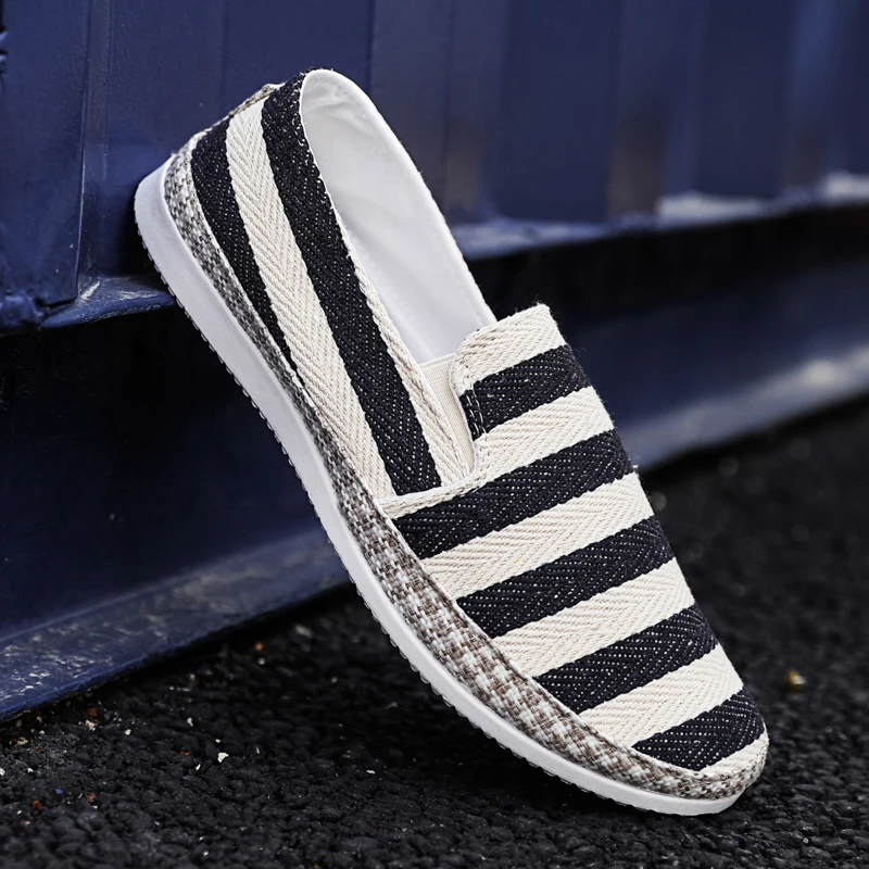 PUPUDA Men Loafers Summer Casual Canvas Shoes Comfortable Sneakers Men Fashion Espadrilles Men 2021