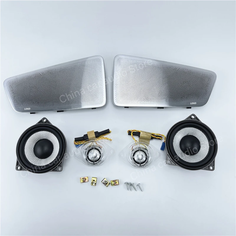 ALOONGACARR Audio Upgrade Kit Für BMW G30 5 Serie Mitten Hochtöner Subwoofer HiFi Musik Stereo Horn LED Beleuchten Lautsprecher Abdeckung Trim refit 7