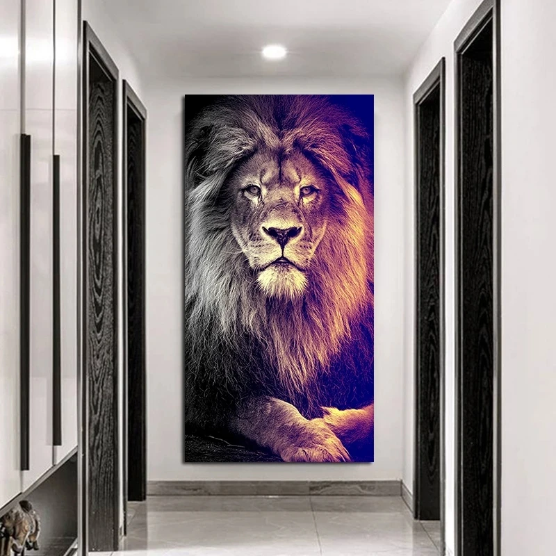 

Lions wild animal lion king Canvas Art Painting Posters and Prints Cuadros Wall Art Picture for Living Room Home Decor