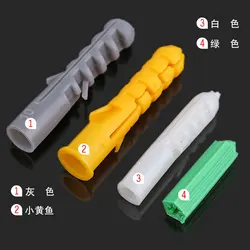 Plastic expansion pipe / expansion pipe / rubber plug / plastic pipe / nylon plunger / anchor plug M6-M14 100PCS