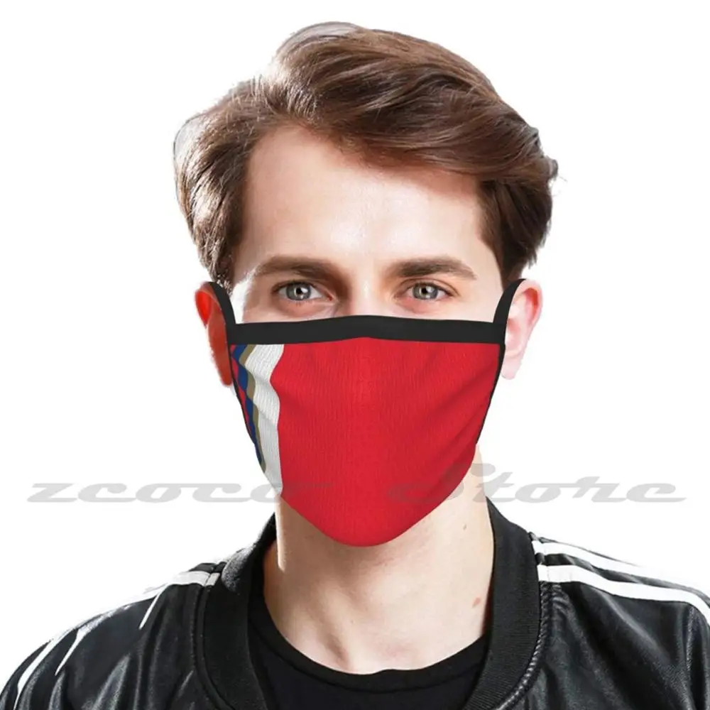 The Gunners Team Colours Mask Adult Child Washable Pm2.5 Filter Logo Creativity Football Club English Football Soccer English