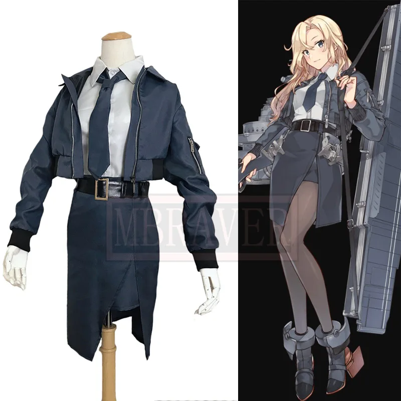 Kantai Collection CV-8 Hornet Maru Happy Hornet Cosplay Cos Full Set Women's Halloween Party Costume Custom Made Any Size