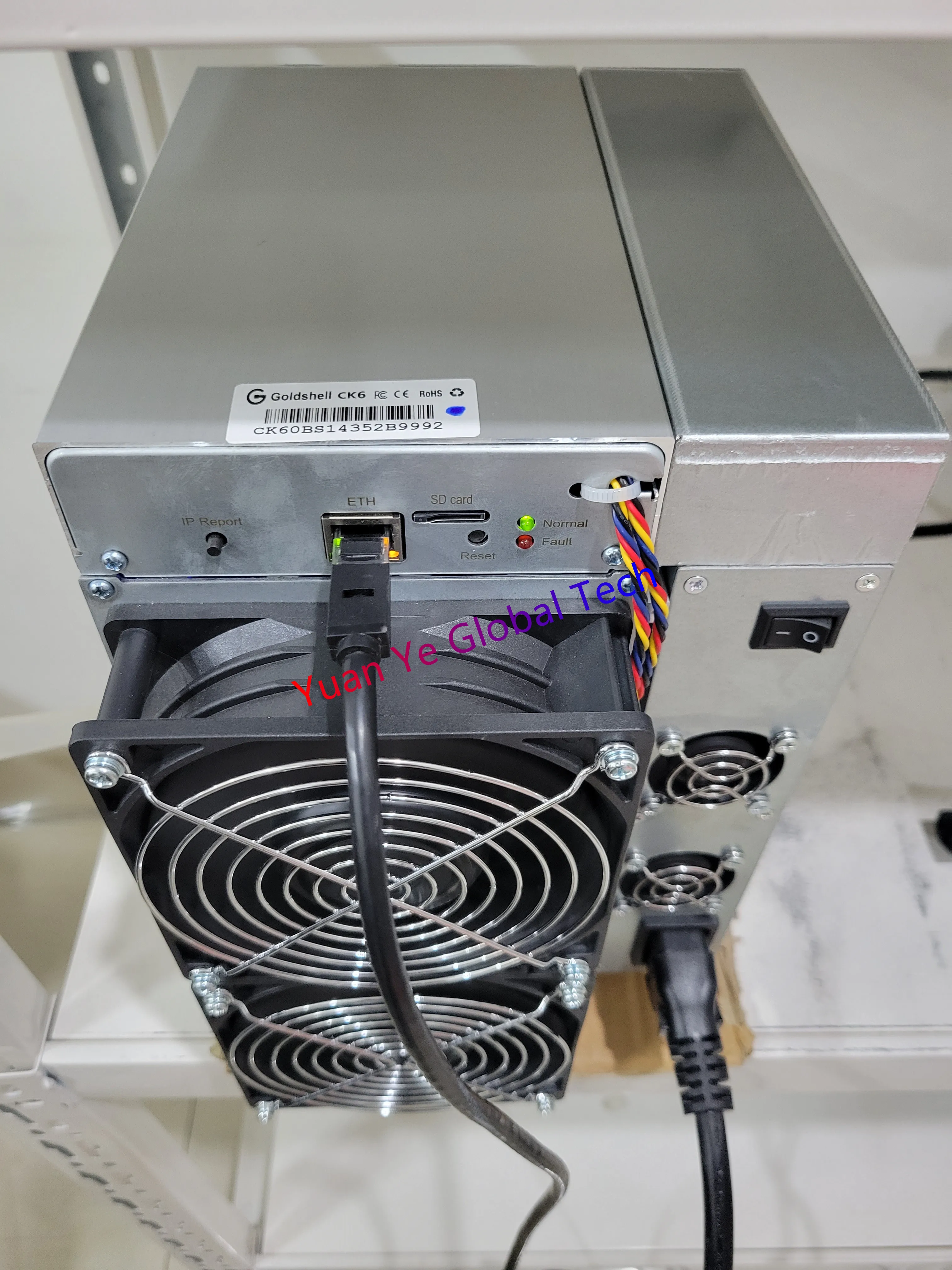 Goldshell CK6 Nervos Network Super Computing Server New Upgrade, To the Next Level 19.3H/s±5% |  3300W±5% | 0.17W/M