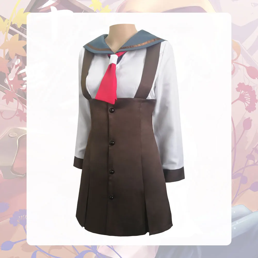 Anime Bakemonogatari Cosplay Nadeko Sengoku Cosplay kostiumy Nisemonogatari kostium Halloween mundury kobiety pełny zestaw peruka buty