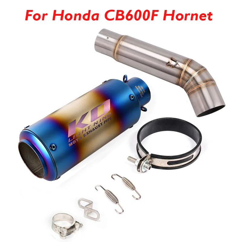 

For Honda CB600F Hornet Motorcycle Exhaust Muffler Escape Middle Connection Link Tube Connect Pipe Slip on Exhaust System