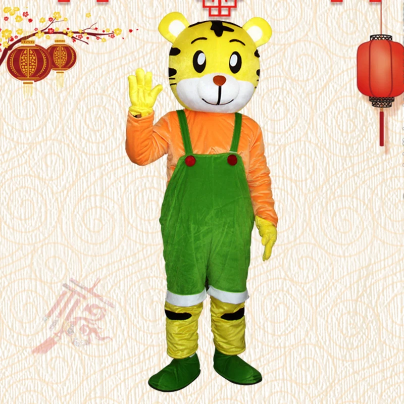 Tiger Mascot Cartoon Doll Walking Cosplay Costume puntelli per adulti Halloween festa di natale travestimento spettacoli Anime