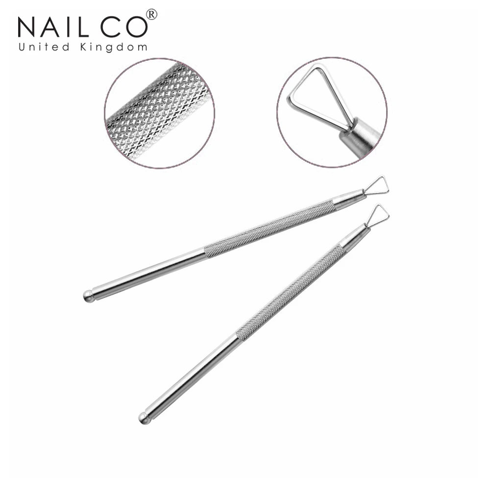 NAILCO 1PCS New Nail Planer High Quality Stainless Steel Manicure Nail Gel Polish Remove Cuticle Pushers Nails Tackle Nail Tools