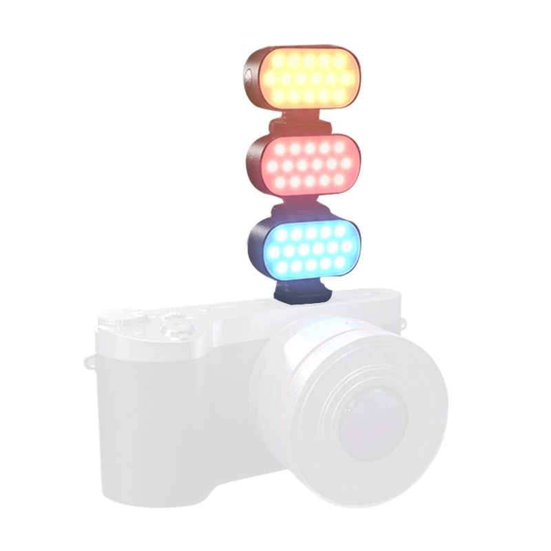 Seafrogs ST-15 Mini Pocket RGB Video Lights 5600K LED Camera Light 750mAh Rechargeable Photographic Lighting for Youtube Tiktok