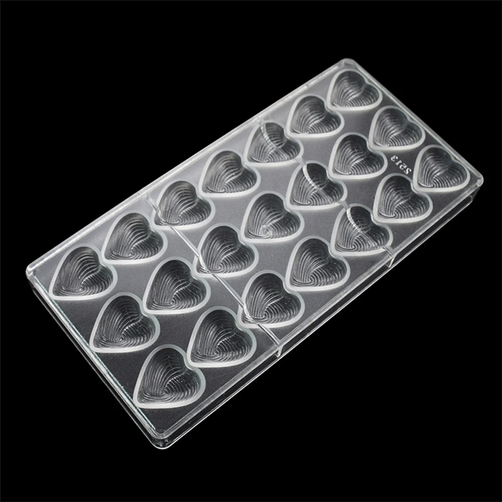 Walfos Valentine's Heart Chocolate Mold Polycarbonate Baking Molds 3D Intertwined Love Chocolate Mould Candy Mold Baking Tools