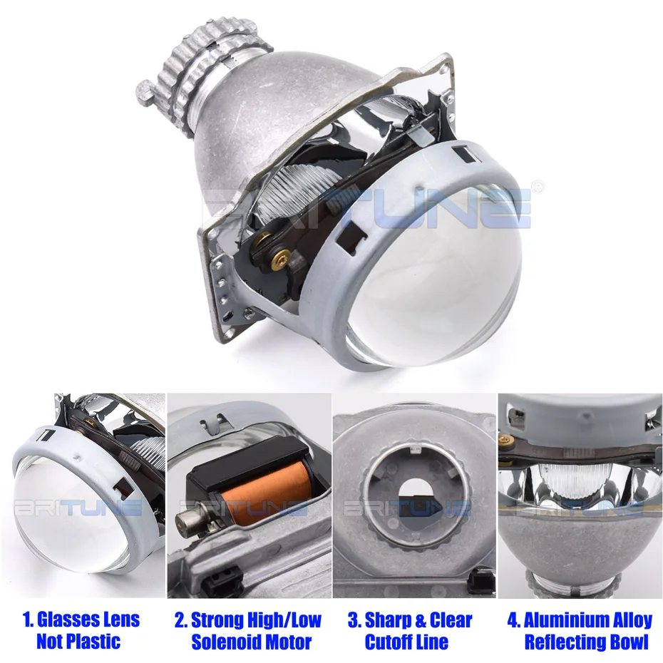 HID Projector Lens For BMW 3 E46 Retrofit ZKW Bi-xenon Headlights D2S HID LED Lights Tuning Replacement Kit Accessories DIY