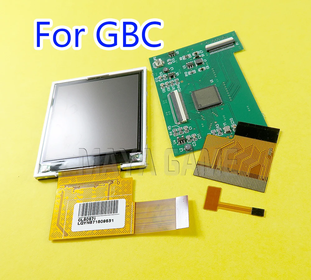 1set For Nintend GBC LCD Screen Modification Kit Replacement High Light LCDs Adjustable Brightness 5 Segments Accessories